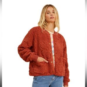 Billabong X Salty Blonde Cozy Bomber Jacket
